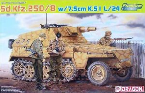 Model Kit military 6425 - Sd.Kfz.250/8 NEU w/7.5cm K.51 L/24 GUN (PREMIUM EDITION) (1:35)