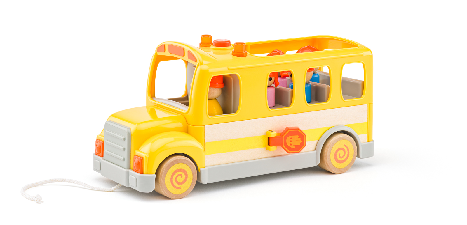 Woody Auto školský autobus so zvukmi a svetlom