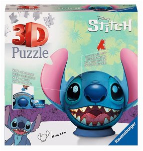 Ravensburger Puzzle-Ball Disney: Stitch s ušima 72 dílků