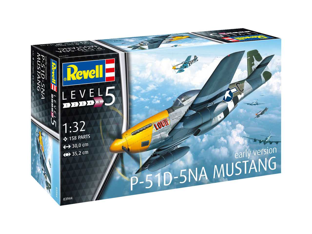 Revell Plastic ModelKit letadlo 03944 - P-51D-5NA Mustang (1:32)
