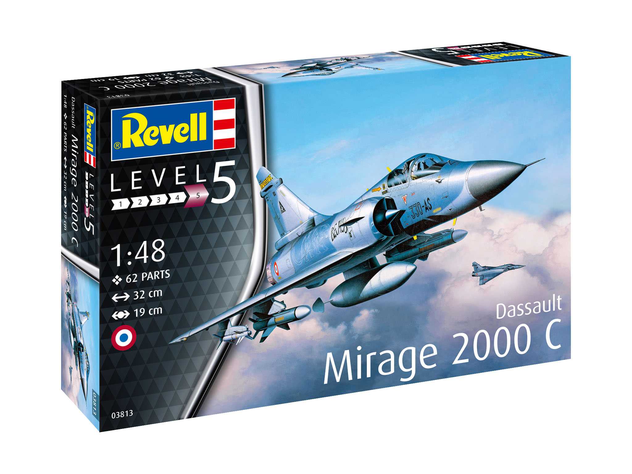 Revell Plastic ModelKit letadlo 03813 - Dassault Mirage 2000C (1:48)