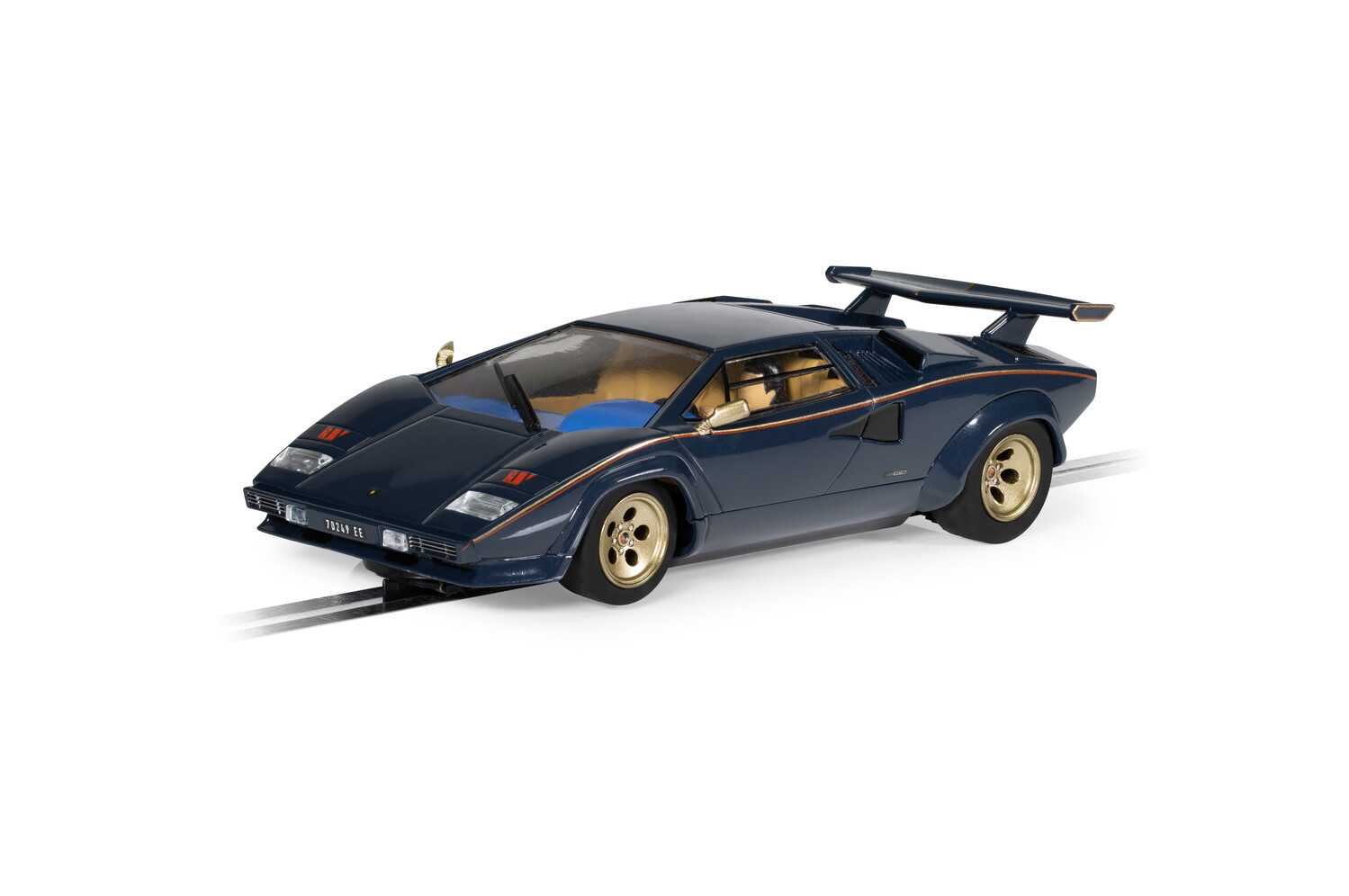 Scalextric Autíčko Street SCALEXTRIC C4411 - Lamborghini Countach - Walter Wolf - Blue And Gold (1:32)