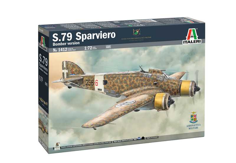 Italeri Model Kit letadlo 1412 - SM-79 Sparviero Bomber edition (1:72)