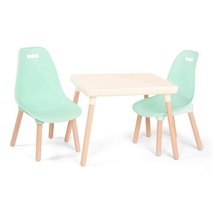 B-TOYS Dětský stolek + 2 židličky Mint