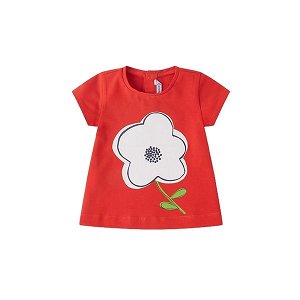 MAYORAL dívčí tričko KR květina červená - 86 cm