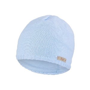 LITTLE ANGEL Čepice pletená hladká Outlast ® - sv.modrá vel. 2 | 39-41 cm
