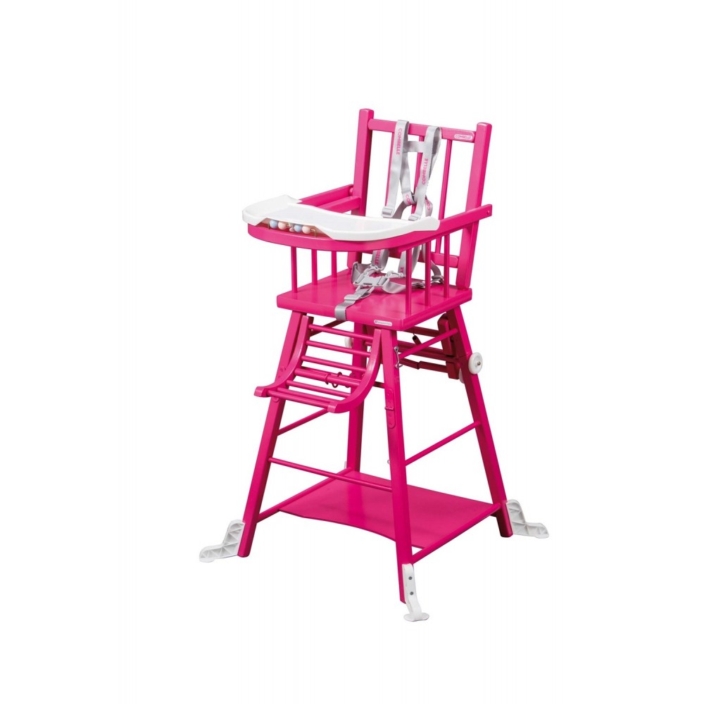 COMBELLE rozkládací jídelní židlička fuchsiová CO0032