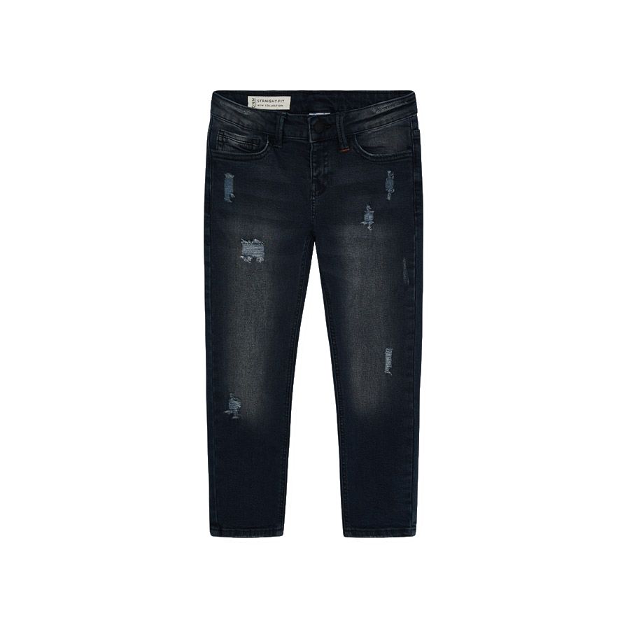 MAYORAL chlapecké jeans Straight Fit tmavý denim - 122 cm