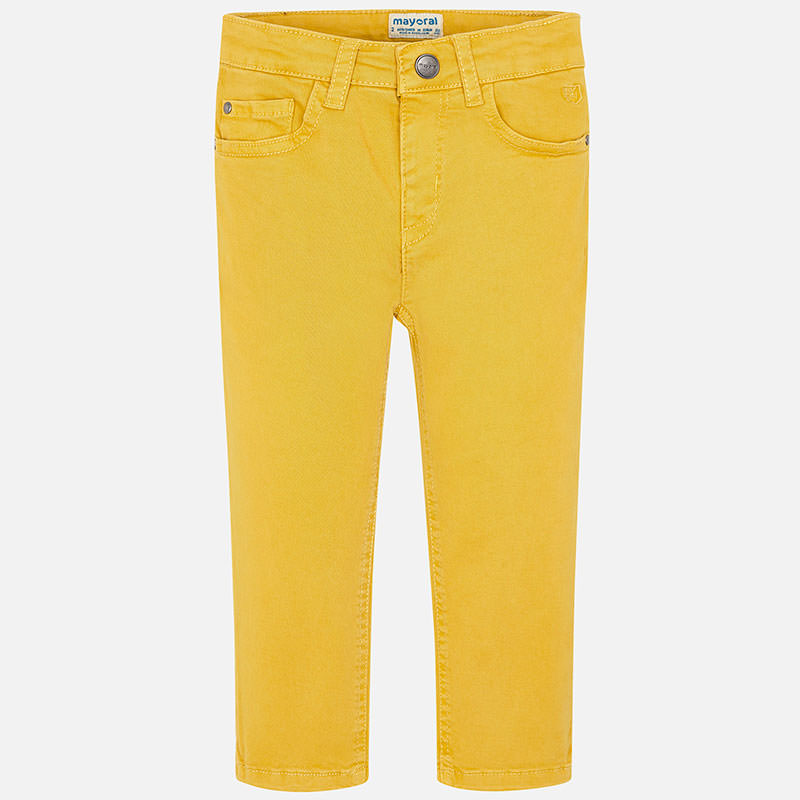 MAYORAL chlapecké Regular fit kalhoty žlutá - 122 cm