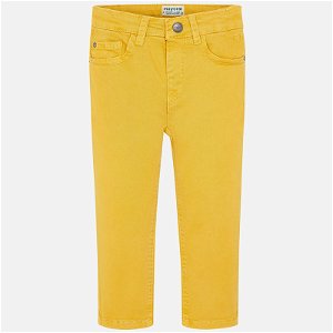 MAYORAL chlapecké Regular fit kalhoty žlutá - 122 cm