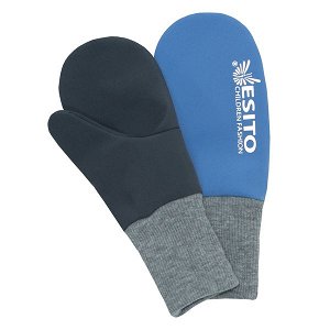 ESITO Palcové rukavice softshell DUO - modrá / 5 - 6 let