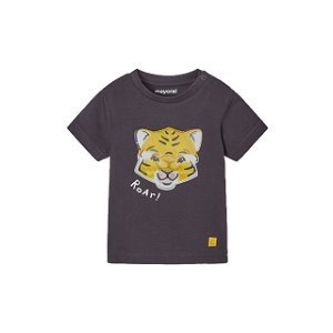 MAYORAL chlapecké tričko KR tygřík tm. šedá - 98 cm