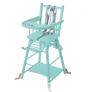 COMBELLE rozkládací jídelní židlička zelená CO0034