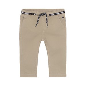 MAYORAL chlapecké kalhoty s gumou v pase, béžová - 98 cm