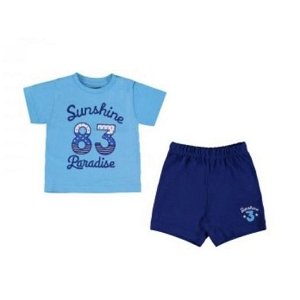 Mayoral chlapecký set triko a kraťasy - modrý - 68 cm
