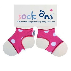 SOCK ONS Designer - Pink Spots, vel.0-6m