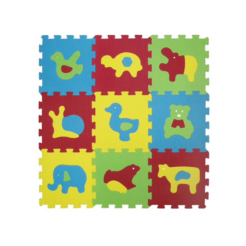 LUDI Puzzle pěnové 84x84 cm zvířátka Basic