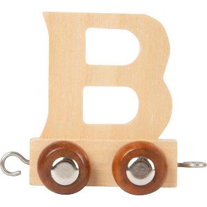 SMALL FOOT Dřevěný vláček vláčkodráhy abeceda písmeno B