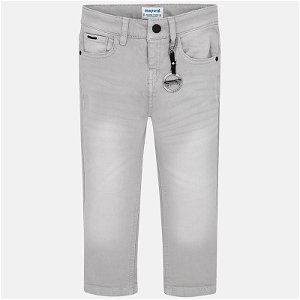 MAYORAL chlapecké kalhoty slim fit šedá - 110 cm