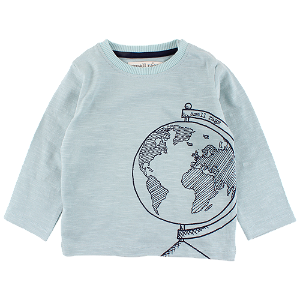SMALL RAGS chlapecké tričko DR globus modrá - 104 cm