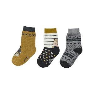 MAYORAL chlapecké ponožky 3ks severky šedá - 68 cm - EUR 16-18
