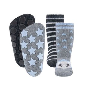 EWERS chlapecké ponožky 2ks ABS drak šedá EU 27-30