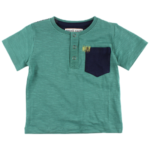 SMALL RAGS chlapecké tričko KR s kapsou zelená - 98 cm