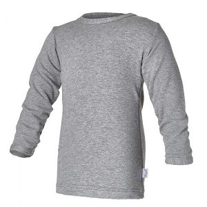 Tričko ANGEL - Outlast®, dlouhý rukáv velikost 128, barva šedý melír