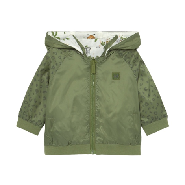 MAYORAL chlapecká bunda s kapucí, khaki - 70 cm