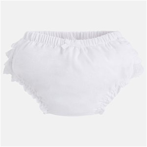 MAYORAL dívčí bavlněné kalhotky - bílé - 55 cm