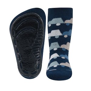 EWERS chlapecké ponožky ABS autíčka tmavě modrá EU 19-20