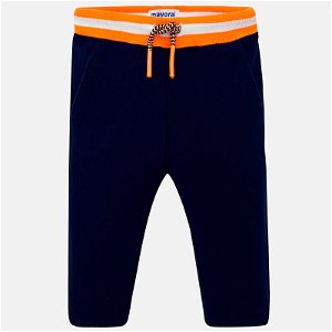 MAYORAL chlapecké sportovní kalhoty na tkaničku modrá - 92 cm