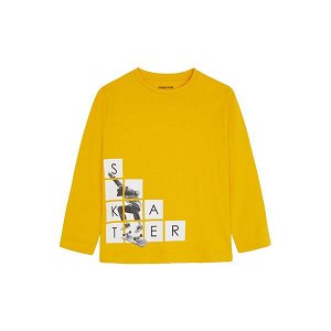 MAYORAL chlapecké tričko DR SKATER žlutá - 110 cm