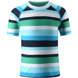 REIMA dětské UV tričko s krátkým rukávem Azores-Cyan blue 80 cm