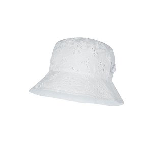 BROEL dívčí klobouček Gemma bílá - 49 cm