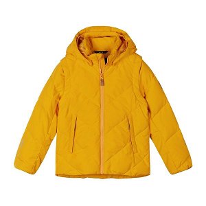 REIMA dětská péřová bunda Porosei Orange yellow 110 cm