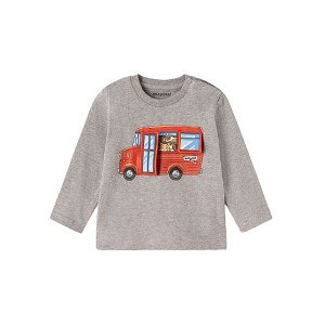 MAYORAL chlapecké tričko DR psí autobus šedá - 86 cm