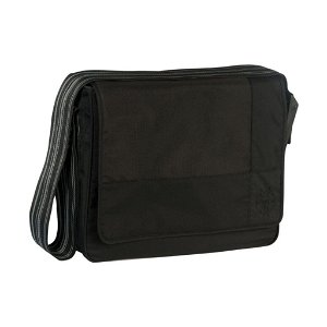 LÄSSIG Casual Messenger Bag Patchwork black, taška na rukojeť