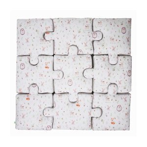 LULANDO sada polštářů puzzle 9ks, Forest - 145x145 cm