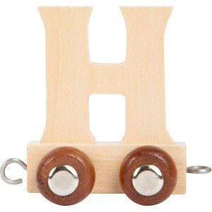 SMALL FOOT Dřevěný vláček vláčkodráhy abeceda písmeno H