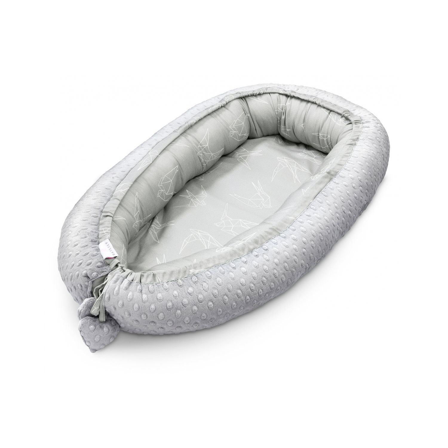 MAYLILY Premium baby nest - Swallows silver