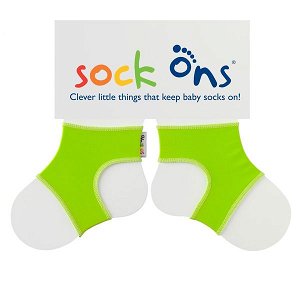 SOCK ONS Bright Lime 0-6m