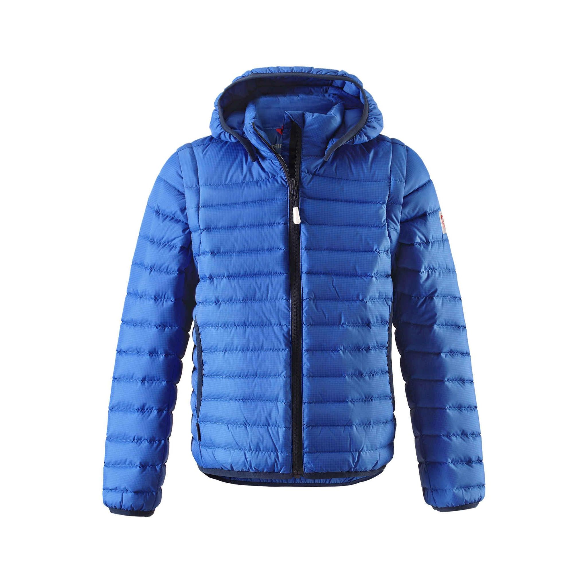 REIMA dětská bunda s odepínacími rukávy Fleet - modrá - 110 cm