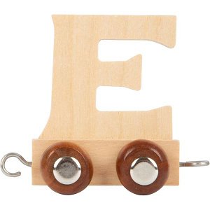 SMALL FOOT Dřevěný vláček vláčkodráhy abeceda písmeno E