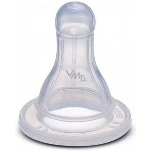 FARLIN Silikonový dudlík kulatý na standartní kojenecké láhve od 12 měsíců - mléko