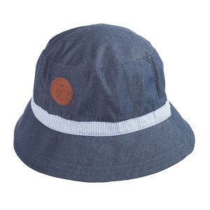 JAMIKS chlapecký klobouk MARIO denim s pruhem modrá 50 cm