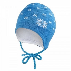 Čepice pletená zavazovací norská hvězda Outlast® velikost 1, 35-38 cm, barva modrá