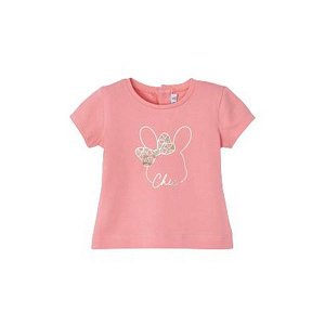MAYORAL dívčí tričko KR chic zajíček růžová - 98 cm