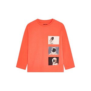 MAYORAL chlapecké tričko DR kosmonaut zářivě oranžová - 110 cm