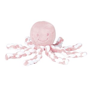 NATTOU první hračka miminka chobotnička PIU PIU Lapidou light pink 0m +